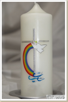 Kerze Robin, bunt, Best. Nr. 122, Preis 33,- Kerze Robin, bunt, Best. Nr. 122, Preis 33,-